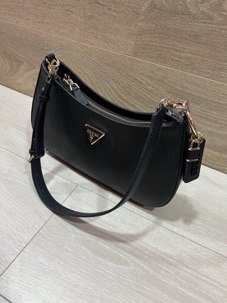Bolso Hombro Guess Noelle Negro Original
