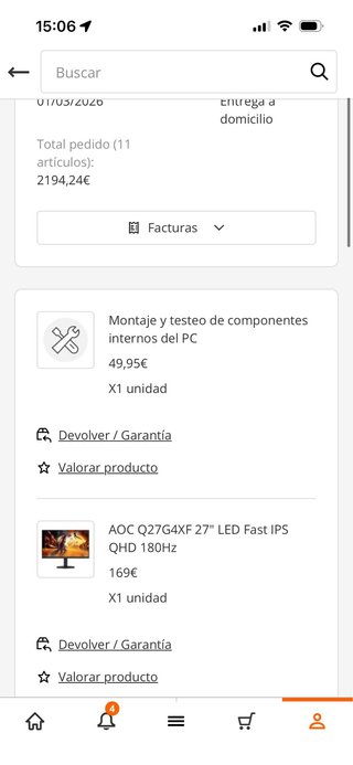 Ordenador gaming Practicamente nuevo