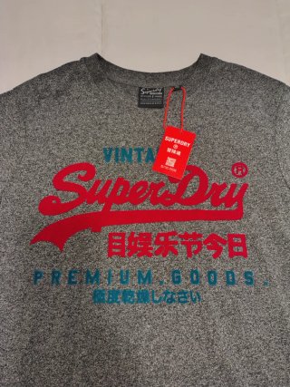 Camiseta Superdry Gris Vintage