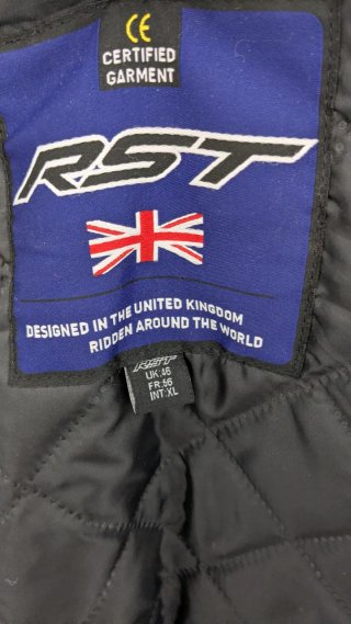 Chaqueta Moto RST Talla XL Negra Roja