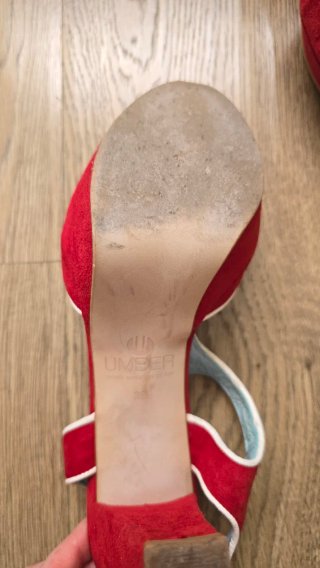 Zapatos de tacón Umber ante rojo