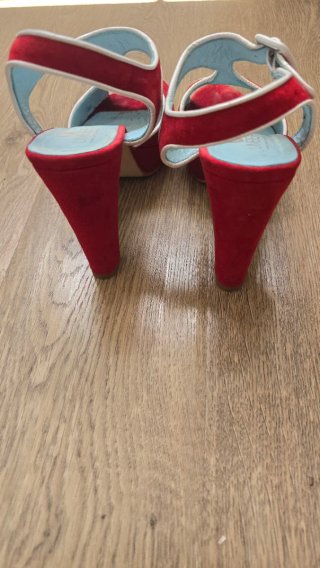 Zapatos de tacón Umber ante rojo