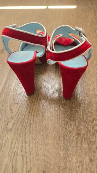 Zapatos de tacón Umber ante rojo