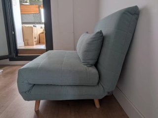 Sofá cama verde agua Maison du Monde