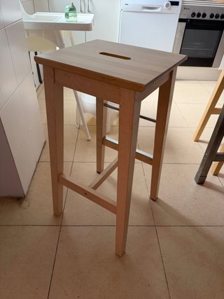 Taburete alto madera Nilsolle Ikea
