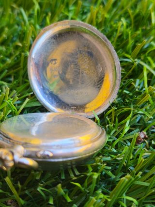 Reloj de bolsillo Plata 800 FUNCIONA