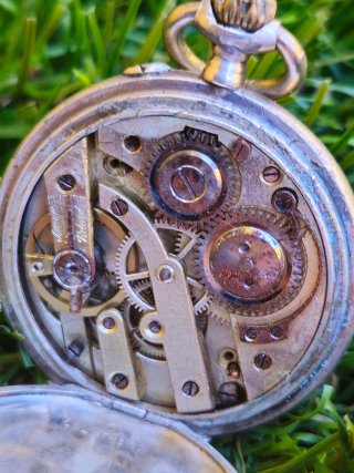 Reloj de bolsillo Plata 800 FUNCIONA
