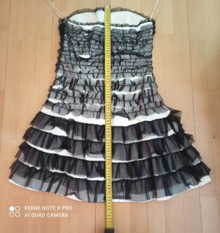 Vestido fiesta juvenil volantes