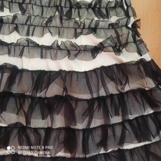 Vestido fiesta juvenil volantes