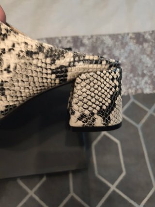 Mules Sandalias Piel Serpiente