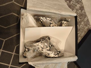 Mules Sandalias Piel Serpiente