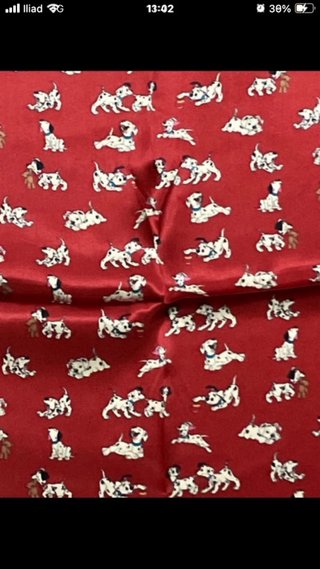 Foulard 101 Dalmatians in seta
