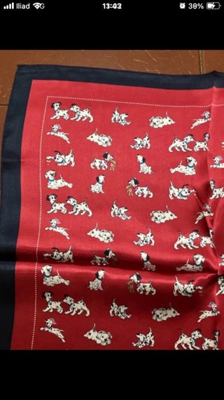 Foulard 101 Dalmatians in seta