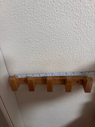 Perchero y Estanteria madera ikea