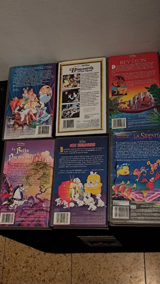 Lote 6 Películas VHS Disney Clásicos