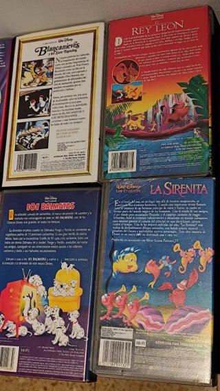 Lote 6 Películas VHS Disney Clásicos