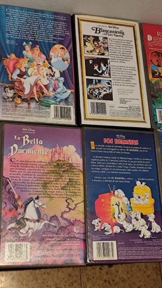 Lote 6 Películas VHS Disney Clásicos