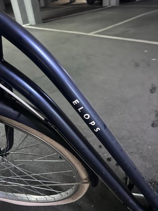 Bicicleta Elops azul con cesta