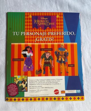 Álbum Panini El Jorobado de Notre Dame