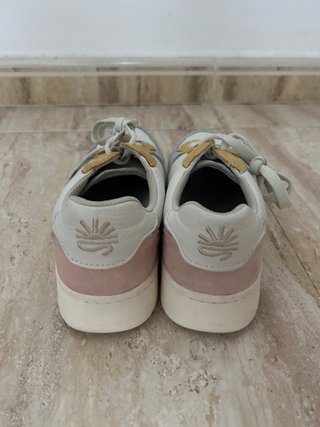 Soludos Roma Retro Sneaker Beige/Blanco