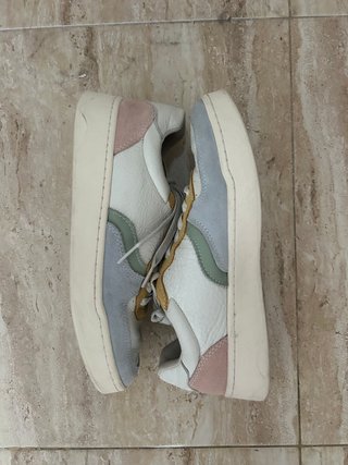 Soludos Roma Retro Sneaker Beige/Blanco