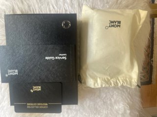 Cartera Tarjetero Montblanc Negra y azul de piel