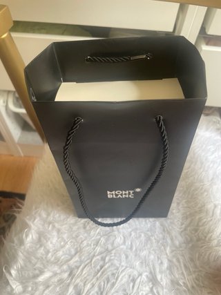 Cartera Tarjetero Montblanc Negra y azul de piel