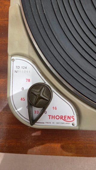 Thorens TD 124 Original con cápsula shure M77 M-D