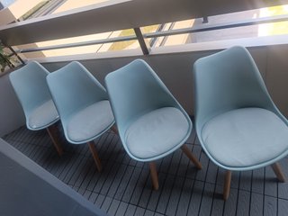 4 x Sillas Tower Karlskrona Aguamarina