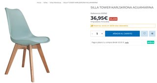 4 x Sillas Tower Karlskrona Aguamarina