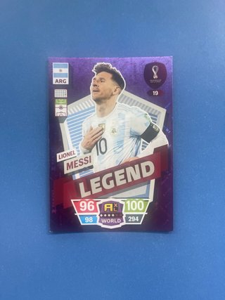 Cromo Messi Mundial Qatar 2022 Legend