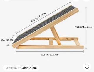 Rampa ajustable para perros - 3 alturas