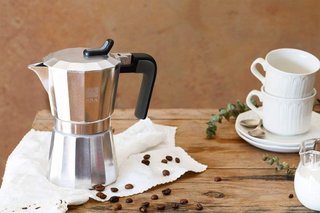 BRA Deluxe cafetera italiana aluminio ergonómica