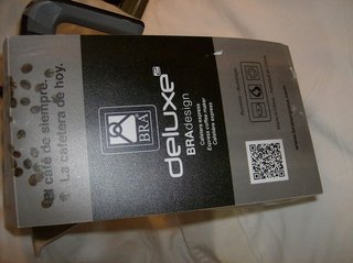 BRA Deluxe cafetera italiana aluminio ergonómica