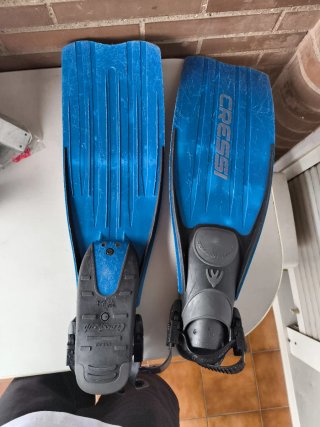 Aletas Cressi Buceo/Snorkel Azul