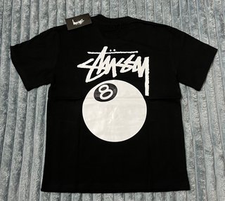 Camiseta Stüssy Negra 8 Ball