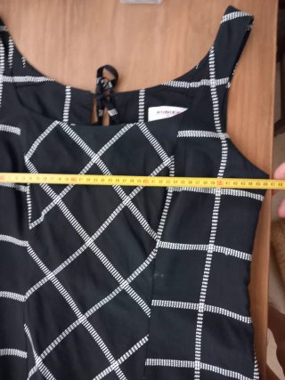Vestido Rodier Talla 44 Negro/Blanco
