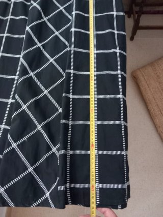 Vestido Rodier Talla 44 Negro/Blanco