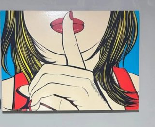 Cuadro Silencio Pop Art