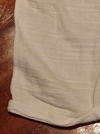 Pantalón blanco verano hilo gomas