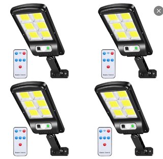 Lampade solari LED con telecomando (4 pezzi)