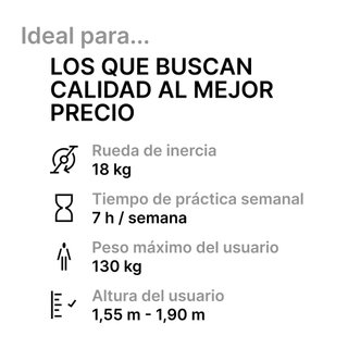 Bicicleta ciclo indoor Domyos Biking 500 18kg rueda