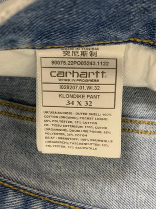 Pantalón vaquero Carhartt azul