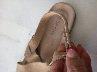 Sandalias UNIT SHOES piel bio camel talla 35