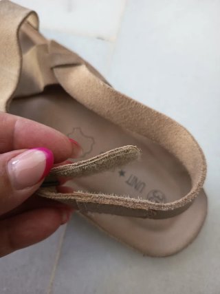 Sandalias UNIT SHOES piel bio camel talla 35