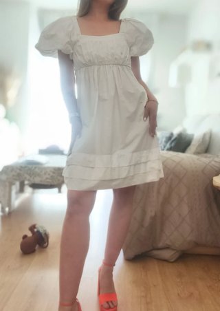Vestido Sfera blanco talla S
