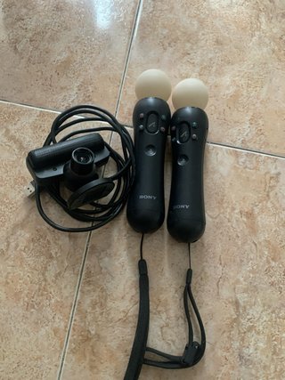 Cámara Eye Toy PS3 + 2 Mandos Move
