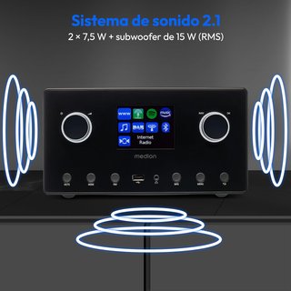 - MEDION radio internet con subwoofer bluetooth