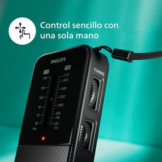 Philips radio portátil sonido claro