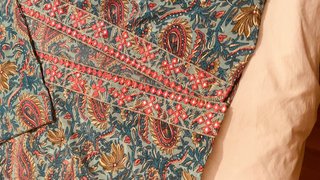 Kimono estampado paisley multicolor